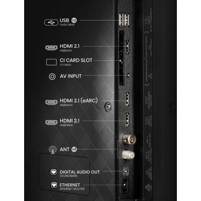 15. Hisense E7Q PRO 43E7Q PRO 109,2 cm (43") 4K Ultra HD Smart TV Wi-Fi Czarny