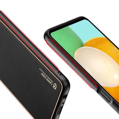 8. Dux Ducis Yolo eleganckie etui pokrowiec ze skóry ekologicznej Samsung Galaxy A13 5G czarny