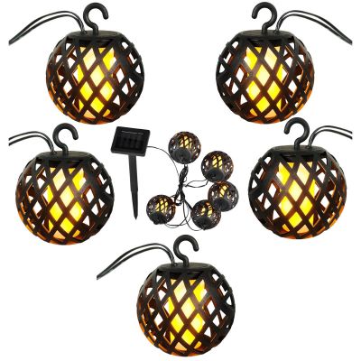 9. LAMPA SOLARNA KULE OGNIOWE 7CM 5SZT