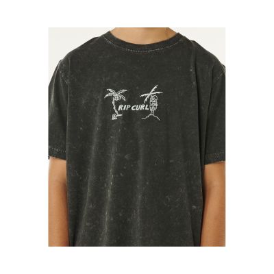 5. Koszulka chłopięca RIP CURL Eternal Shred Wash Tee-Boy czarna