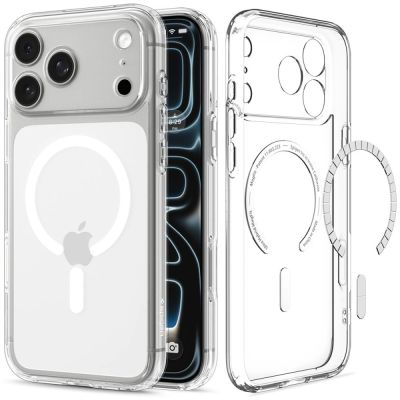 2. Etui Spigen Ultra Hybrid MagSafe na iPhone 18 Pro Max / 17 Pro Max - przezroczysto-białe