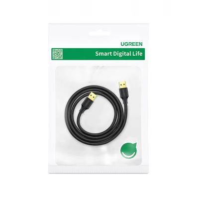 5. Kabel Ugreen US128 90576 USB-A 3.0 / USB-A 3.0 5Gb/s 3m - czarny