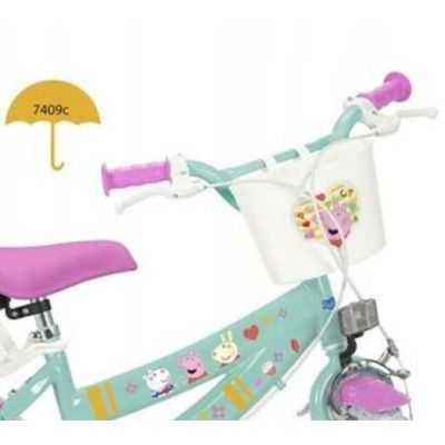 4. Rower dzieciecy Toimsa 12" Swinka Peppa zielony