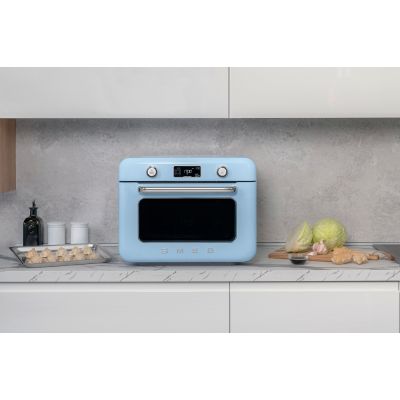 11. Smeg COF01PBEU piec parowy Mała Niebieski Przyciski, Obrotowy