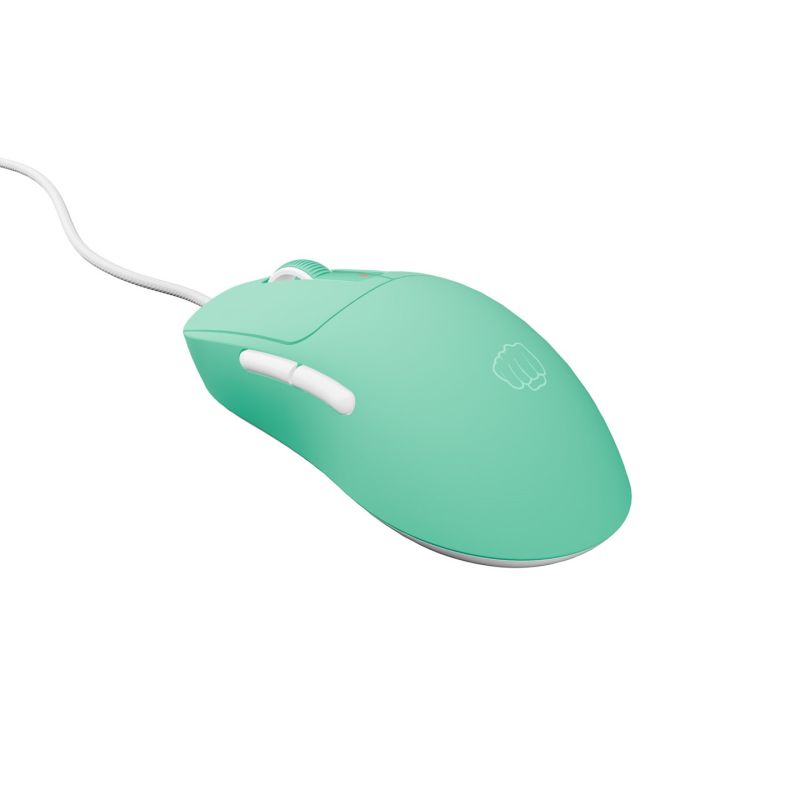 7. Mysz dla graczy Fury Tanto T4 12000DPI RGB miętowa gamingowa przewodowa
