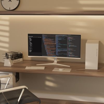 2. Monitor zakrzywiony JAPANNEXT 86,4cm JN-IPS340UWQHD60C-C65W-HS-W