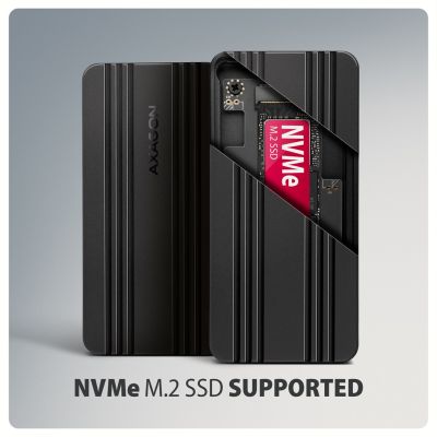 6. Axagon EEM2-40G obudowa do dysków twardych Obudowa SSD Czarny M.2