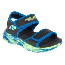 Skechers S-Lights: Sola Glow Sandal - Fusion Brights 407032L-BKBL Czarne 28