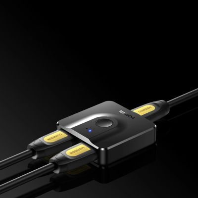 8. Ugreen switch przełącznik rozdzielacz HDMI - 2x HDMI 4K 60Hz czarny (CM217)
