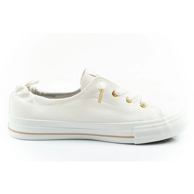 4. Lee Cooper buty sportowe damskie trampki modne białe wsuwane