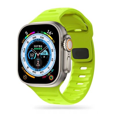 Pasek Tech-Protect IconBand Line na Apple Watch 4 / 5 / 6 / 7 / 8 / 9 / SE / Ultra 1 / 2 (42/44/45/49 mm) - limonkowy