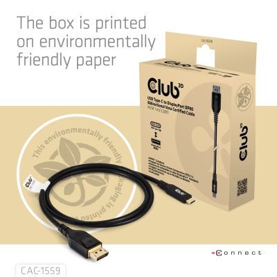 6. Kabel USB-C to DP 1M/M/M CAC-1559 Club3D