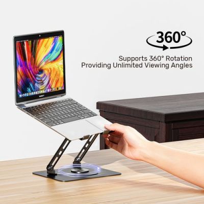 5. UNITEK OT1098AGY01 stojak na laptop Podstawka pod notebooka i tablet Srebrny 43,9 cm (17.3")