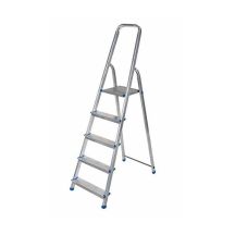 AWTOOLS Drabina aluminiowa wolnostojąca 5 stopni 150 kg
