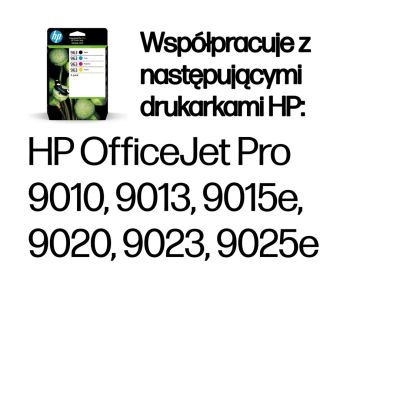 15. HP Zestaw 4 oryginalnych wkładów atramentowych 963 czarny/błękitny/purpurowy/żółty