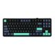 Klawiatura gasket F87 Pro Dark Blue + Black + Cyan GrayWoodV4 switch RGB AULA