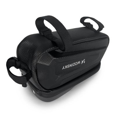 4. Wozinsky torba rowerowa na ramę z etui na telefon 1,7 l czarna (WBB28BK)