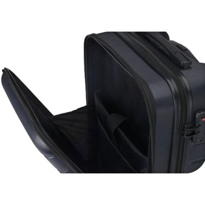 3. WALIZKA PODRÓŻNA KABINOWA 20 CALI Z KOMORĄ NA LAPTOPA PROWORLD SZARY