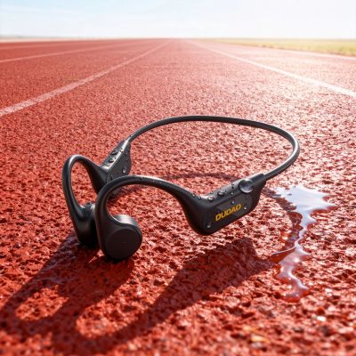 4. Słuchawki Dudao U22 z pałąkiem Bluetooth 5.2 przewodnictwo kostne - czarne