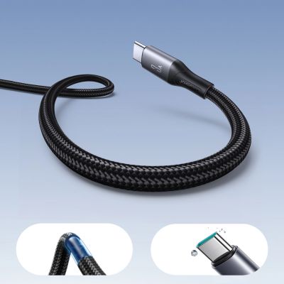 7. Kabel Joyroom S-A28 Flash Series 3A USB-A - USB-C 1m - czarny