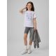 4. T-shirt bawełniany dziewczęcy 4F 4FJRSS26TTSHF3982-11S