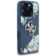 4. Etui Guess Grained Roses Big 4G logo na iPhone 16 Pro - niebieskie