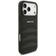 4. Etui Mercedes AMG Leather Debossed Lines Logo na iPhone 18 Pro Max / 17 Pro Max - czarne