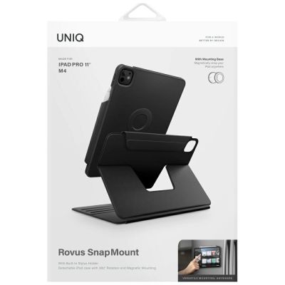 11. Etui UNIQ Rovus Snapmount Magnetic 360 Rotating Detachable do iPad Pro 11" 2024 (5 gen.) - czarne