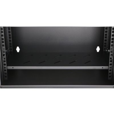 8. Extralink LITE 6U 530X400 WALL-MOUNTED RACKMOUNT CABINET BLACK Stojak wolnostojący/ścienny/podłogowy Czarny