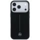 3. Etui Mercedes Leather Semi Wrap Iconic Line MagSafe na iPhone 17 Pro - czarne