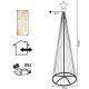 4. CHOINKA DEKORACYJNA 154LED SUPER CIEPŁY BIAŁY 150CM PILOT RAMA CZARNA