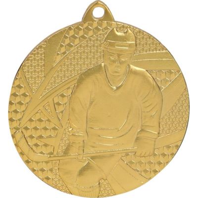 9. Medal złoty- hokej - medal stalowy
