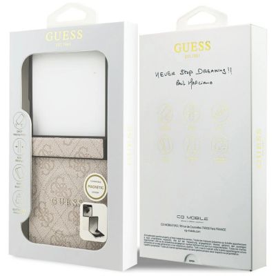 8. Etui Guess 4G Classic MagSafe na Samsung Galaxy Z Flip 7 - różowe