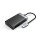 Czytnik kart pamięci Orico CL4D-A3 USB-A 3.0 SD microSD CF MS 5 Gb/s - czarno-srebrny