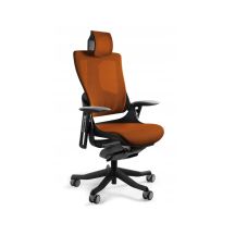 Fotel biurowy Wau 2 NW45 siatka mandarin/czarny