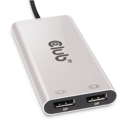 CLUB3D CSV-1586 huby i koncentratory Thunderbolt 3 40000 Mbit/s Srebrny