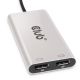 CLUB3D CSV-1586 huby i koncentratory Thunderbolt 3 40000 Mbit/s Srebrny