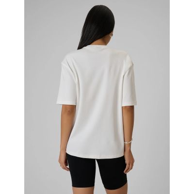 2. T-shirt z nadrukiem damski 4F 4FRSS26TTSHF3705-11S