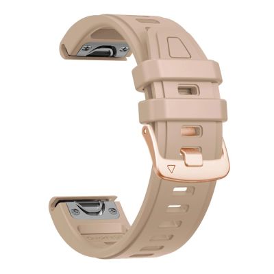 3. Pasek Tech-Protect Silicone na Garmin Fenix 5S / 5S Plus / 6S / 6S Pro / 7S / 8 / 9 / 9 Pro (43 mm) - beżowy