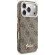 4. Etui Guess 4G Script MagSafe na iPhone 17 Pro - brązowe
