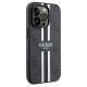 4. Etui Guess 4G Printed Stripes MagSafe na iPhone 15 Pro Max - czarne