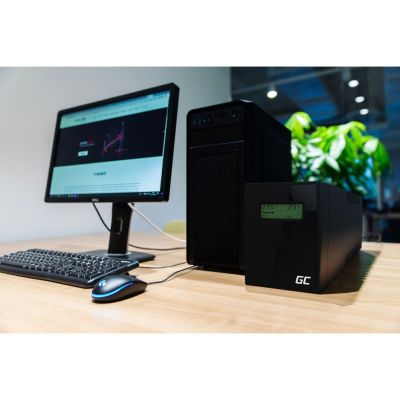 7. GREEN CELL ZASILACZ AWARYJNY UPS01LCD POWER PROOF 600VA 360W