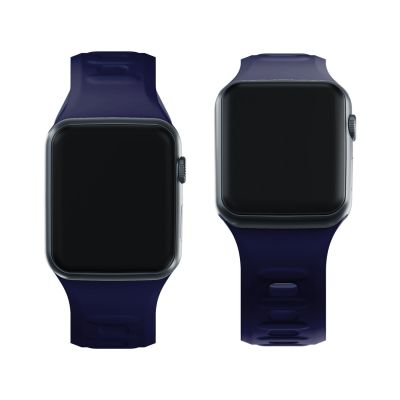 5. Pasek silikonowy 3mk Silicone Watch Strap do Apple Watch 38 / 40 / 41 mm - niebieski