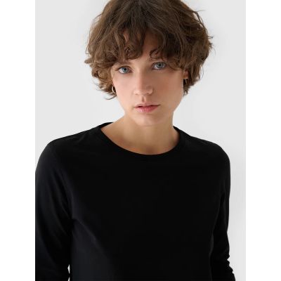 Longsleeve oversize gładki damski 4F 4FWMM00TLONF431-20S