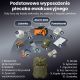 46. Extralink RADIO AWARYJNE SOLARNE Z KORBKA DYNAMO POWERBANK 4000MAH Z LATARKA SOS SR-4000 Przenośny Analogowy Czarny, Pomarańczowy