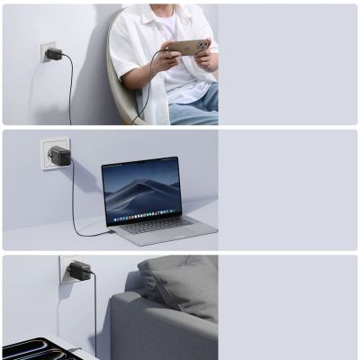 5. Ładowarka sieciowa Joyroom JR-TCG17 45W 2 x- USB-C (wtyczka EU) - czarna