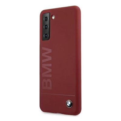 2. Etui BMW Silicone Signature Logo na Samsung Galaxy S21+ - czerwone