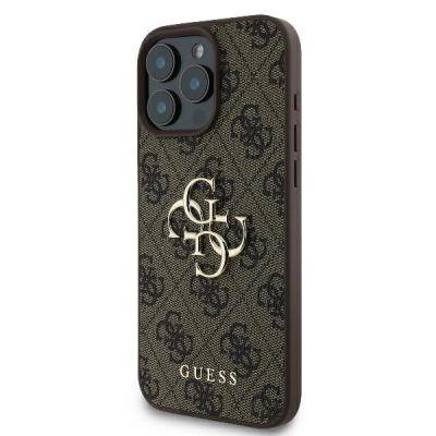 2. Etui Guess 4G Big Logo na iPhone 16 Pro Max - brązowe