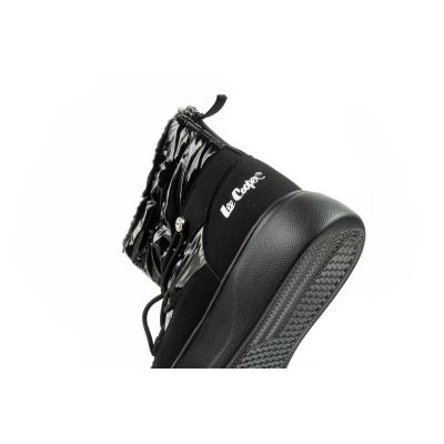 7. Lee Cooper buty sportowe damskie zimowe trekkingowe ocieplane lakierowane