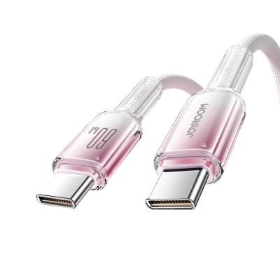 2. Kabel Joyroom S-A42 Crystal-Clear Series 60W USB-C - USB-C 1,2m - biały